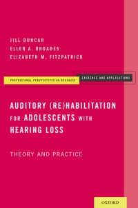 Cover image: Auditory (Re)Habilitation for Adolescents with Hearing Loss 9780195381405