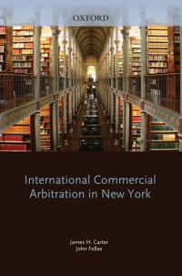 Imagen de portada: International Commercial Arbitration in New York 1st edition 9780195375626