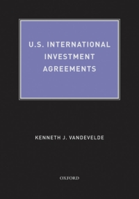 Cover image: U.S. International Investment Agreements 9780195371376