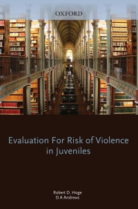 Immagine di copertina: Evaluation for Risk of Violence in Juveniles 9780195370416