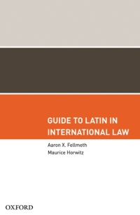 Omslagafbeelding: Guide to Latin in International Law 9780195369380