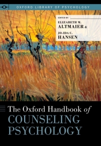 Imagen de portada: The Oxford Handbook of Counseling Psychology 1st edition 9780195342314