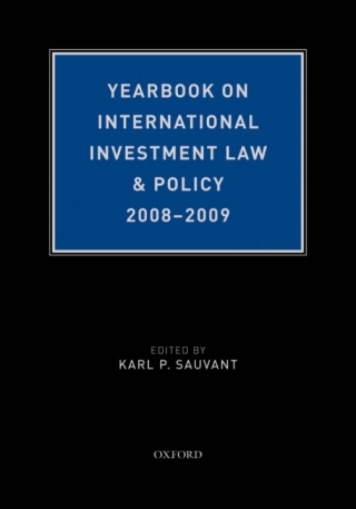 Immagine di copertina: Yearbook on International Investment Law & Policy 2008-2009 9780195341577