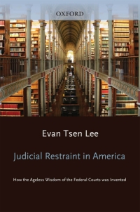 Cover image: Judicial Restraint in America 9780195340341