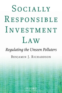 Cover image: Socially Responsible Investment Law 9780195333459