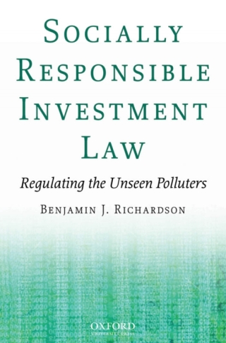 Cover image: Socially Responsible Investment Law 9780195333459