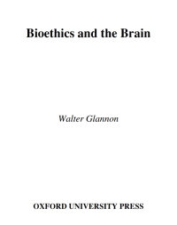 صورة الغلاف: Bioethics and the Brain 9780195307788