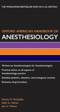 Cover image: Oxford American Handbook of Anesthesiology PDA 9780195301205