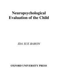 Cover image: Neuropsychological Evaluation of the Child 9780195133684