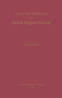 Imagen de portada: Selected Writings of Judith Sargent Murray 9780195100389