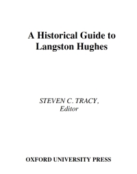 Cover image: A Historical Guide to Langston Hughes 1st edition 9780195144345