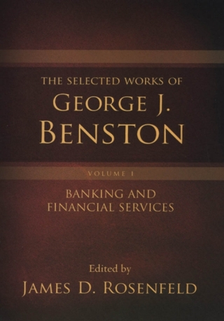 Cover image: The Selected Works of George J. Benston, Volume 1 1st edition 9780195389012