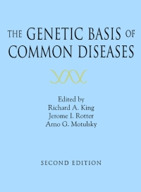 Cover image: The Genetic Basis of Common Diseases 2nd edition 9780195125825