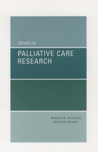 Omslagafbeelding: Issues in Palliative Care Research 1st edition 9780195130652