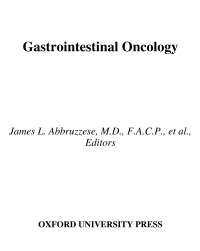 Cover image: Gastrointestinal Oncology 1st edition 9780195133721