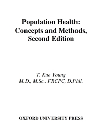 Cover image: Population Health 2nd edition 9780195158540