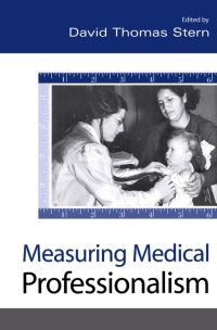 Cover image: Measuring Medical Professionalism 9780195172263