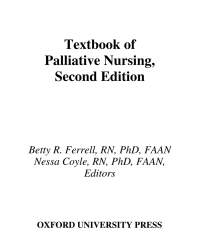 Imagen de portada: Textbook of Palliative Nursing 2nd edition 9780195175493