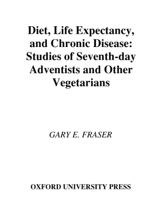 Cover image: Diet, Life Expectancy, and Chronic Disease 9780195113242