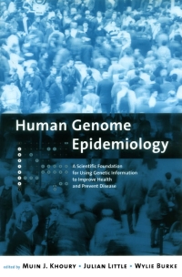 Immagine di copertina: Human Genome Epidemiology 9780195146745