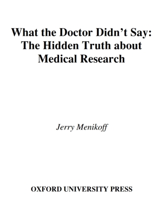 Imagen de portada: What the Doctor Didn't Say 9780195147971