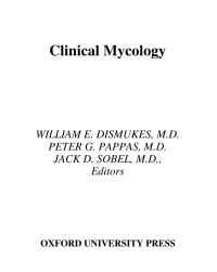 Cover image: Clinical Mycology 1st edition 9780195148091
