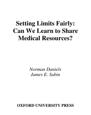 Cover image: Setting Limits Fairly 9780195149364