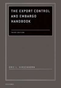 Cover image: The Export Control and Embargo Handbook 3rd edition 9780195391510