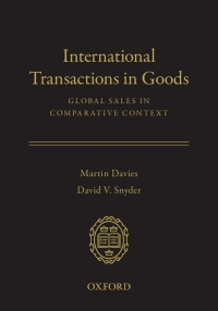 Cover image: International Transactions in Goods 1st edition 9780195388183