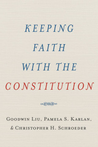 Cover image: Keeping Faith with the Constitution 9780199738779