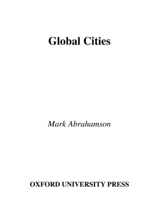 Cover image: Global Cities 1st edition 9780195142044