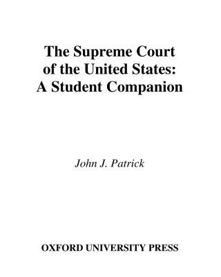 Omslagafbeelding: The Supreme Court of the United States 2nd edition 9780195150087