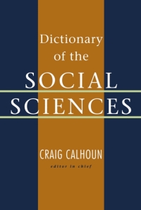 Cover image: Dictionary of the Social Sciences 1st edition 9780195123715