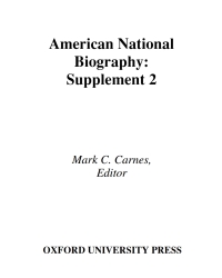 Titelbild: American National Biography 1st edition 9780195222029