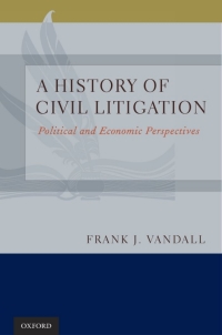 Omslagafbeelding: A History of Civil Litigation 9780195391916