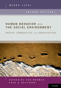 Cover image: Human Behavior and the Social Environment, Macro Level 2nd edition 9780195187540