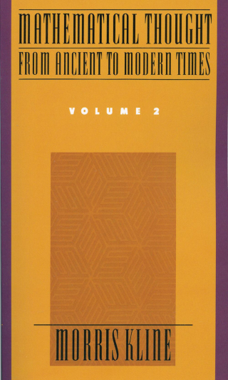 Cover image: Mathematical Thought From Ancient to Modern Times, Volume 2 1st edition 9780195061369