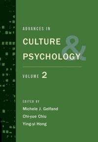 Cover image: Advances in Culture and Psychology 9780199840694