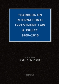 Cover image: Yearbook on International Investment Law & Policy 2009-2010 9780199767014