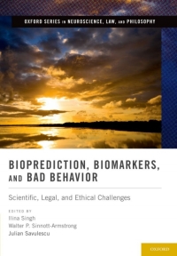 Imagen de portada: Bioprediction, Biomarkers, and Bad Behavior 1st edition 9780199844180