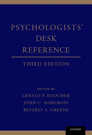 Cover image: Psychologists' Desk Reference 3rd edition 9780199845491
