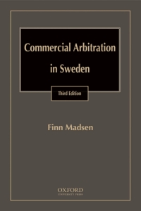 Cover image: Commercial Arbitration in Sweden 3rd edition 9780195339703