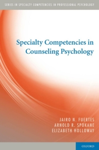 Imagen de portada: Specialty Competencies in Counseling Psychology 9780195386448