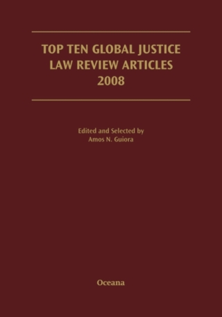 Imagen de portada: Top Ten Global Justice Law Review Articles 2008 9780195399752