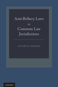 Cover image: Anti-Bribery Laws in Common Law Jurisdictions 9780199737710