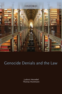Cover image: Genocide Denials and the Law 1st edition 9780199738922