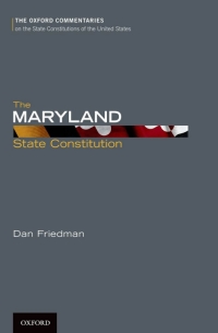 Imagen de portada: The Maryland State Constitution 9780199778690