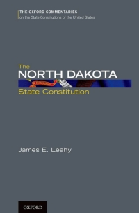 Cover image: The North Dakota State Constitution 9780199778737