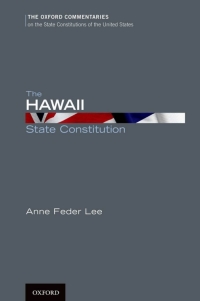 Cover image: The Hawaii State Constitution 9780199779055