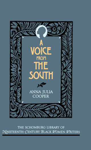 Cover image: A Voice From the South 9780195063233